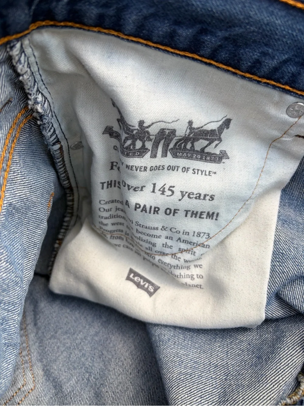 Levi's 569 jorts Blue Denim Jean Shorts - Mid Wash 40